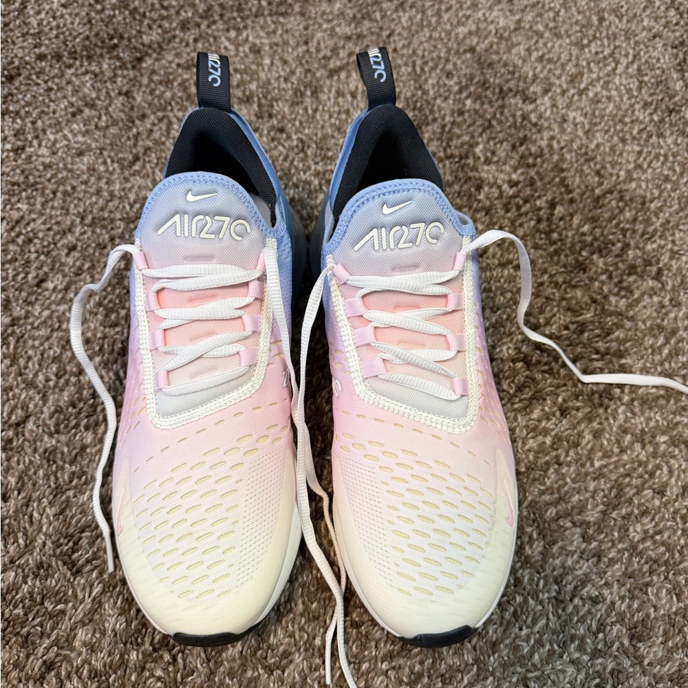 Nike Air Max 270 Pastel Gradient Sneakers - Pink & Light Blue WORN ONCE 9.5